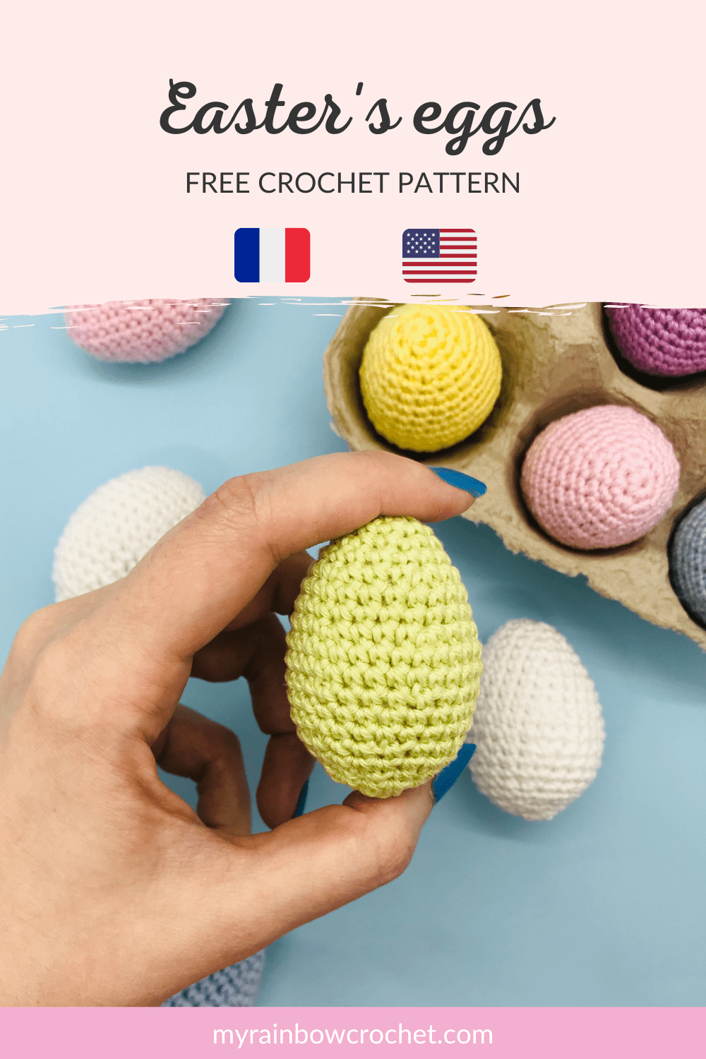crochet pattern amigurumu easter egg
