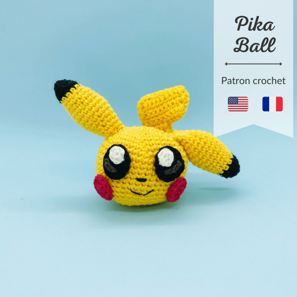 patron crochet pikachu pika ball