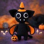 patron amigurumi chat vampire halloween gratuit animal