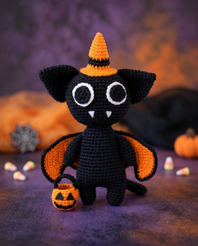 patron amigurumi chat vampire halloween gratuit animal