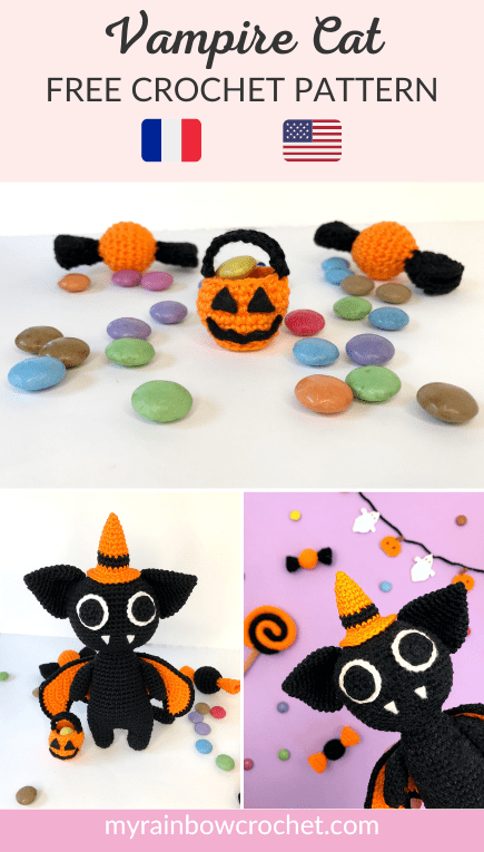 lucius vampire cat crochet pattern doll amigurumi beginner free halloween animal