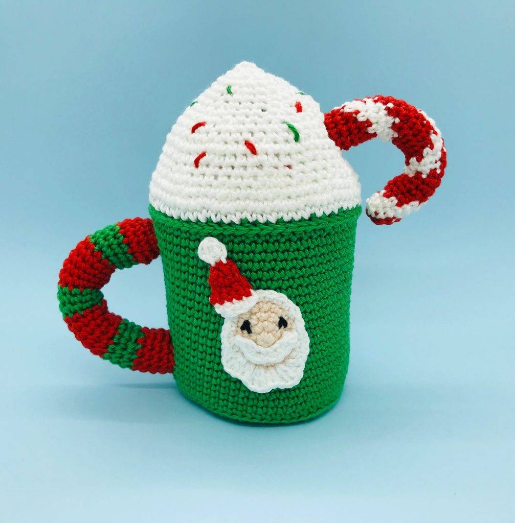 crochet pattern christmas mugs