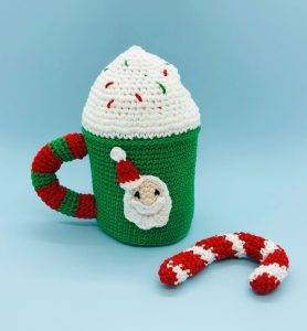 crochet pattern christmas mug 