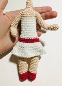 ashana cupid elf crochet pattern doll amigurumi beginner free love heart bow