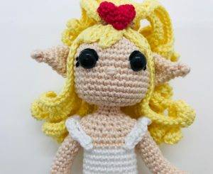 tête ashana elfe cupidon amour saint valentin patron crochet gratuit facile débutant poupée amigurumi