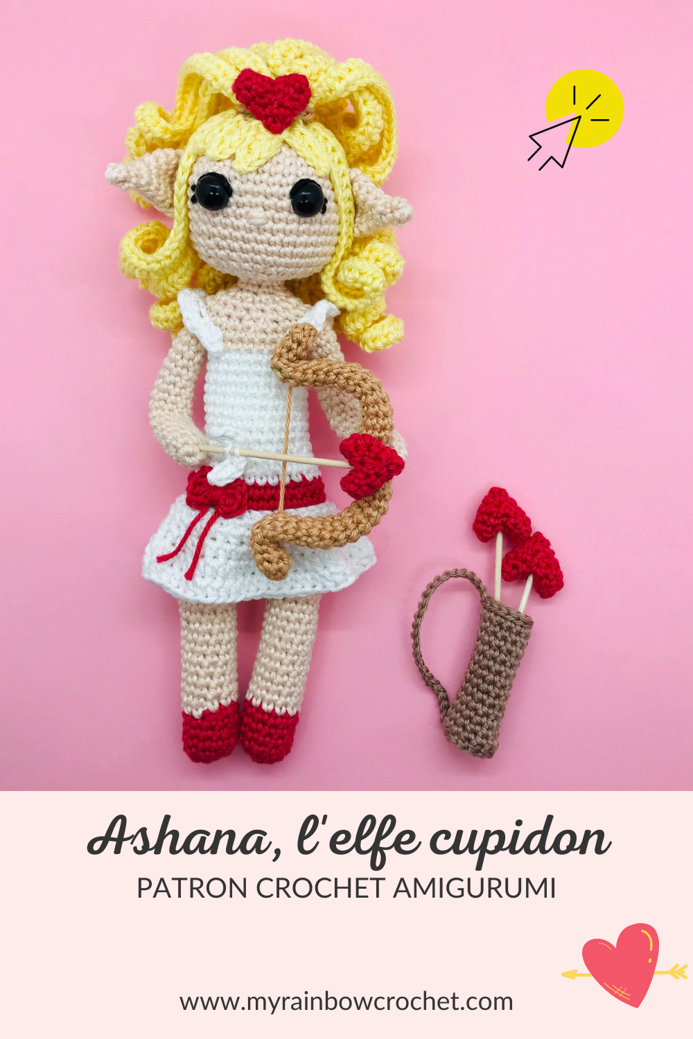 patron crochet ashana elfe cupidon