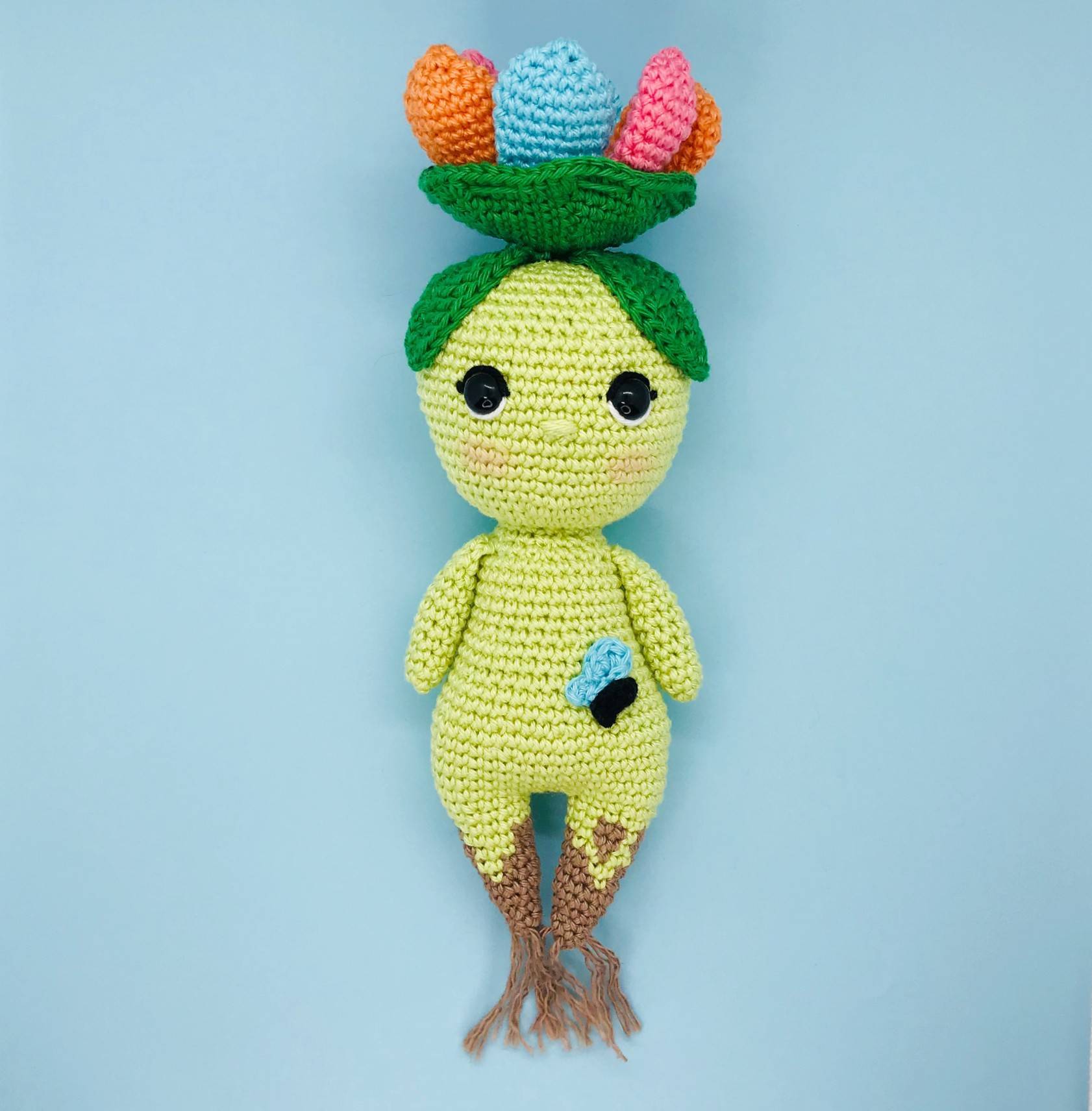 Crochet Flower ring - Free crochet pattern - My Rainbow Crochet