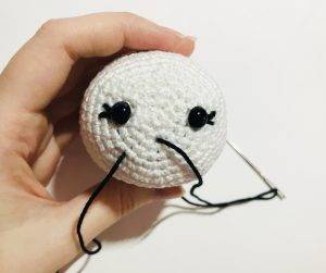 nez lapine tsum tsum patron crochet gratuit décoration débutant facile pâques oeuf