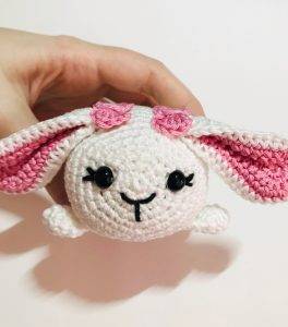 noeud lapine tsum tsum patron crochet gratuit décoration débutant facile pâques oeuf