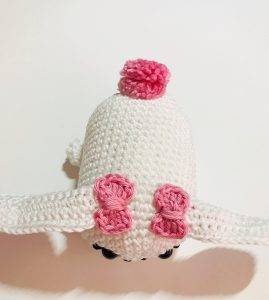 pompon lapine tsum tsum patron crochet gratuit décoration débutant facile pâques oeuf