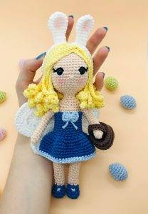 gaelia easter fairy free crochet pattern doll beginner easy egg