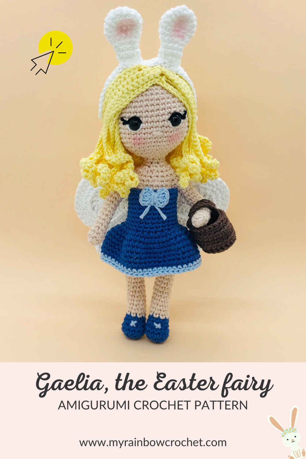 crochet amigurumi pattern gaelia easter fairy