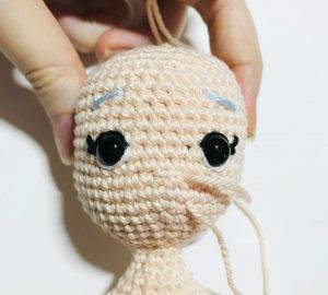 nose marea mermaid princess easy crochet pattern doll amigurumi beginner free