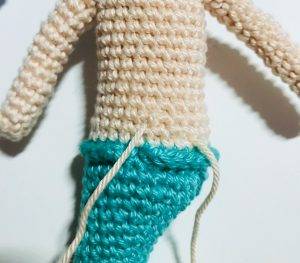 navel marea mermaid princess easy crochet pattern doll amigurumi beginner free
