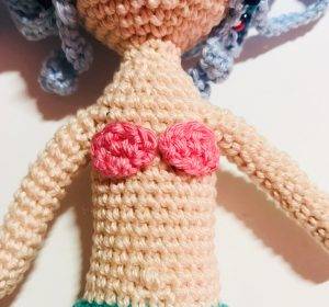seashell marea mermaid princess easy crochet pattern doll amigurumi beginner free