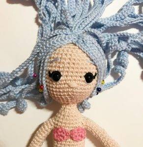 hair marea mermaid princess easy crochet pattern doll amigurumi beginner free
