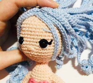 hair marea mermaid princess easy crochet pattern doll amigurumi beginner free