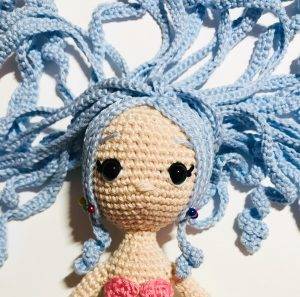 hair marea mermaid princess easy crochet pattern doll amigurumi beginner free