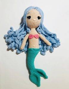 hair marea mermaid princess easy crochet pattern doll amigurumi beginner free