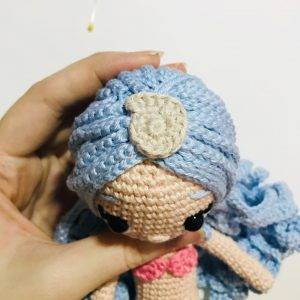 sea crown marea mermaid princess easy crochet pattern doll amigurumi beginner free