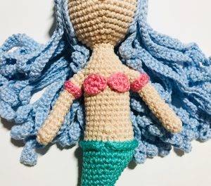 bracelet arm marea mermaid princess easy crochet pattern doll amigurumi beginner free