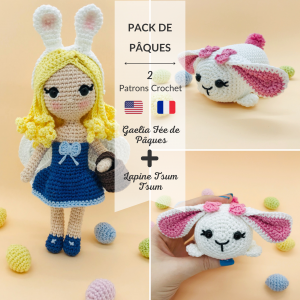 Easter BUNDLE with Gaelia and Bunny - Crochet Amigurumi Patterns