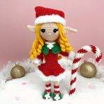 elerinna christmas elf crochet pattern doll amigurumi beginner free