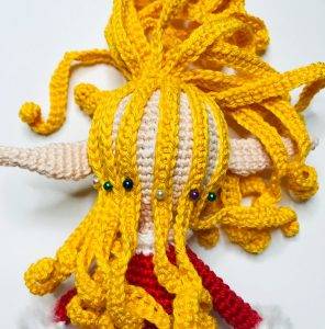 hair elerinna christmas elf crochet pattern doll amigurumi beginner free