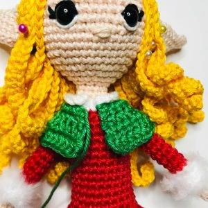 cape elerinna elfe de noël patron crochet poupée amigurumi débutant gratuit