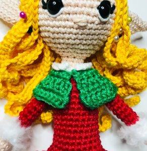 cape elerinna christmas elf crochet pattern doll amigurumi beginner free