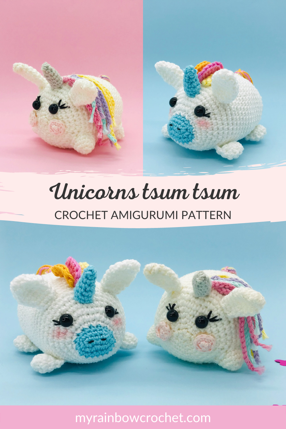crochet pattern unicorn tsum tsum