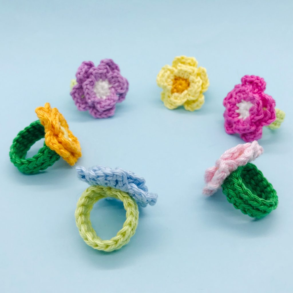 crochet pattern ring flower
