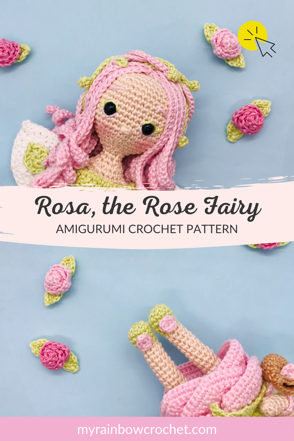 pinterest rosa rose fairy pattern crochet