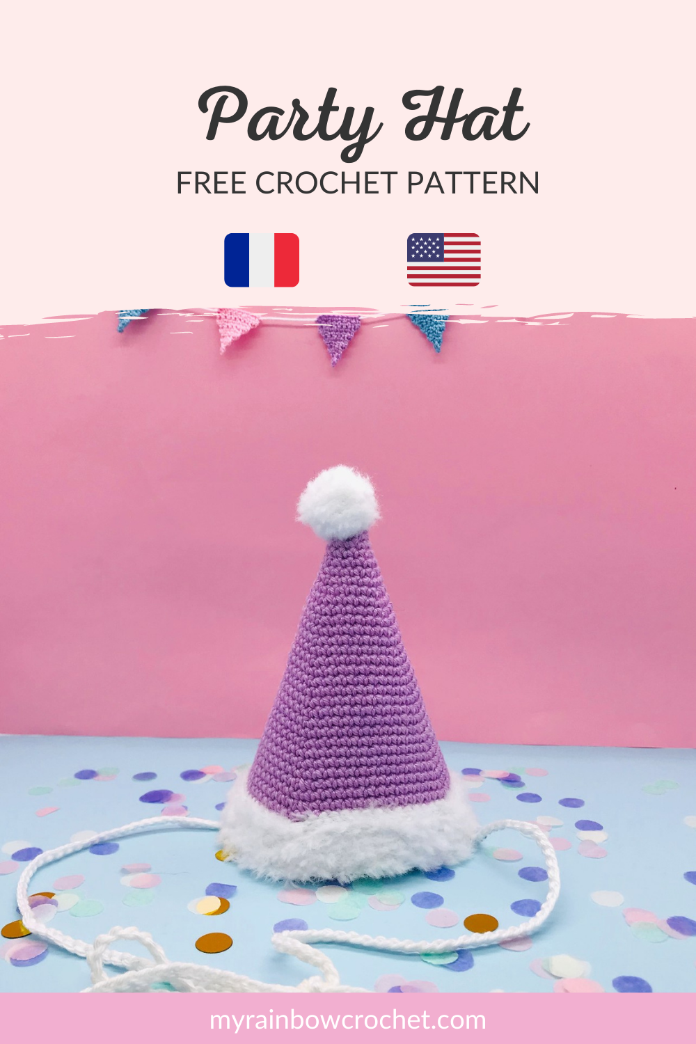 crochet pattern party hat