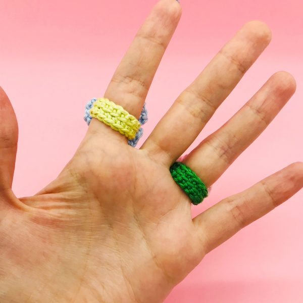 crochet pattern flower ring