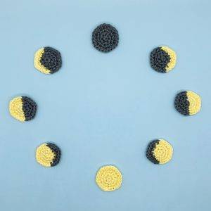 free crochet pattern moon phases