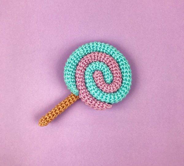 crochet pattern amigurumi mini lollipop