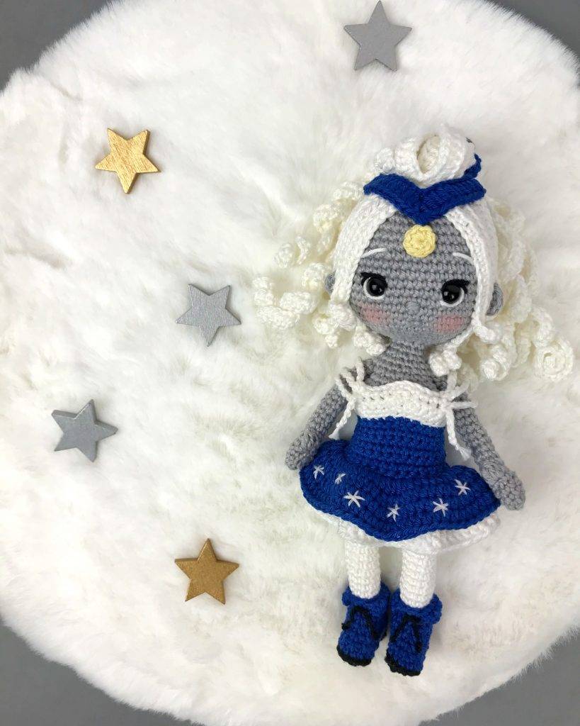 crochet pattern luna moon princess