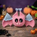 patron crochet vampina chauve-souris amour halloween