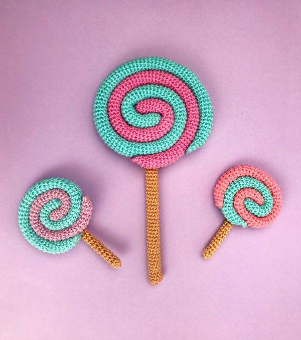 crochet pattern lollipop halloween