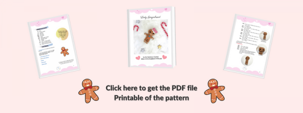 Gingerbread Lady Pattern Lady Gingerbread - Free pattern - My Rainbow Crochet
