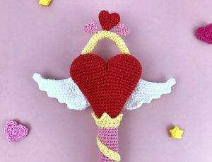 love magic wand crochet amigurumi pattern
