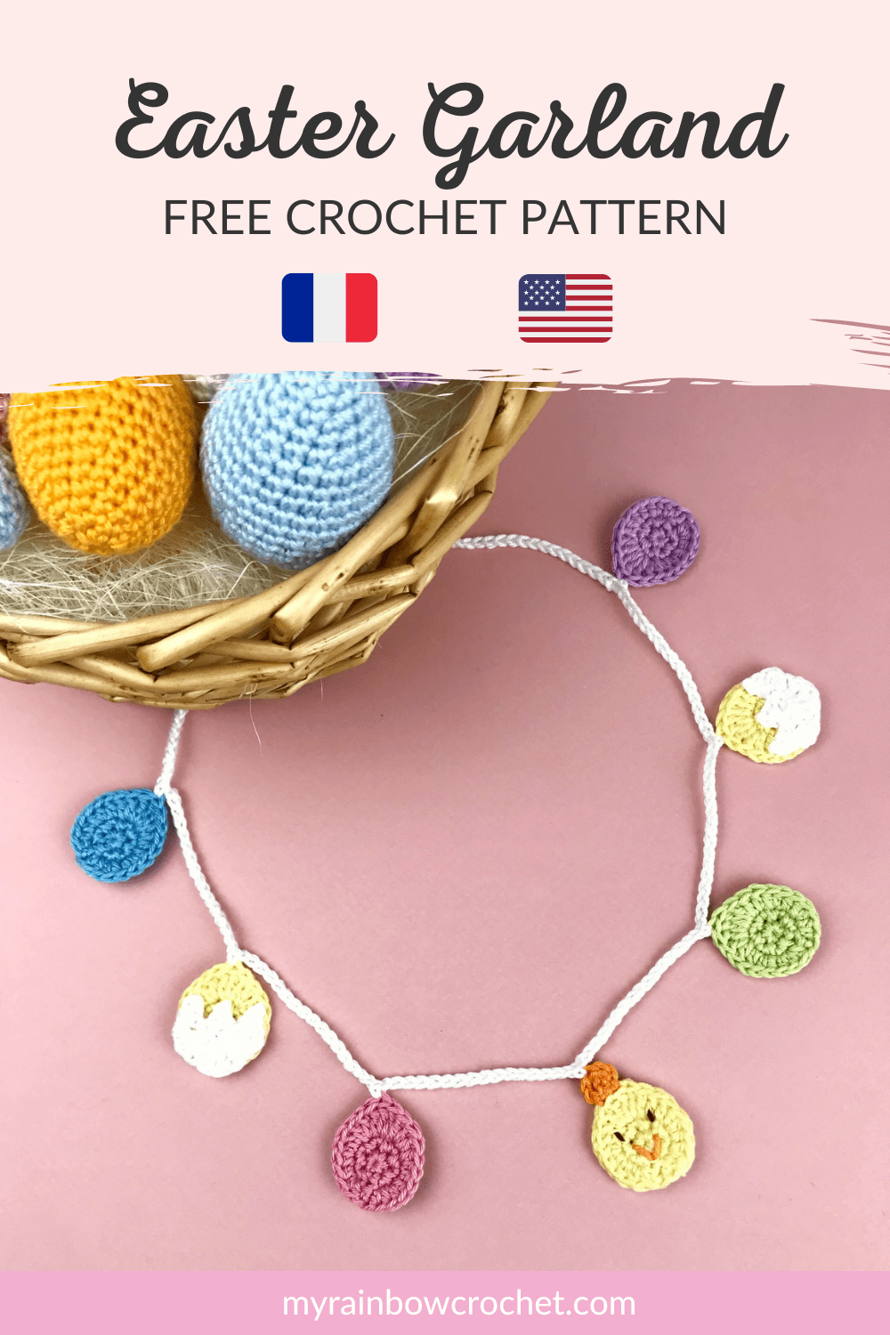 easter garland crochet pattern free decoration