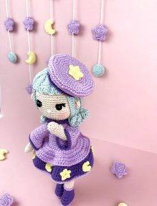 starrya girl from stars crochet doll pattern amigurumi