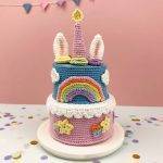 gâteau anniversaire magique crochet amigurumi patron débutant dinette