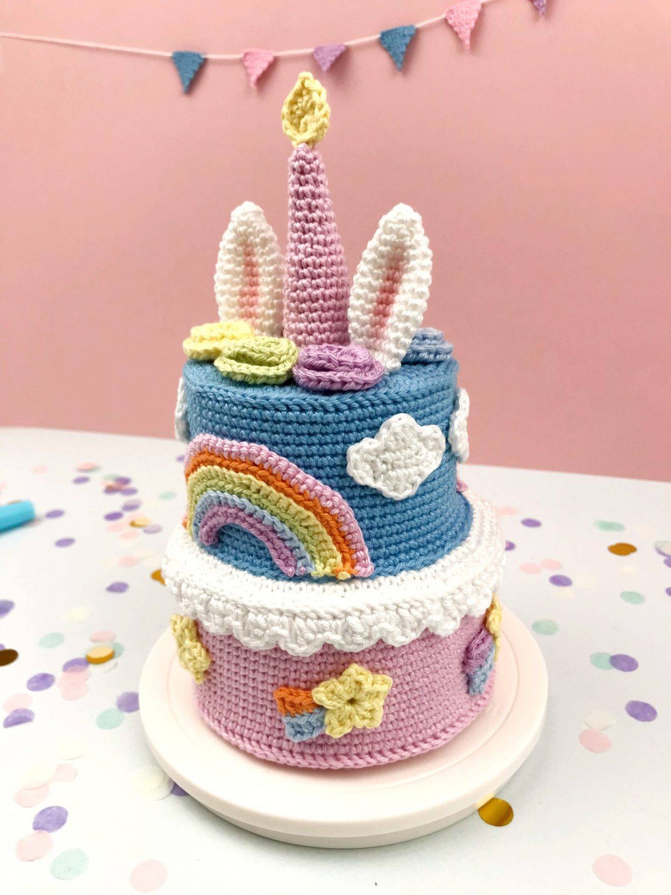 Magic Birthday Cake Crochet Amigurumi Pattern My Rainbow Crochet