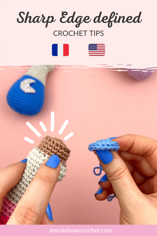 Sharp defined edge tips My Rainbow Crochet