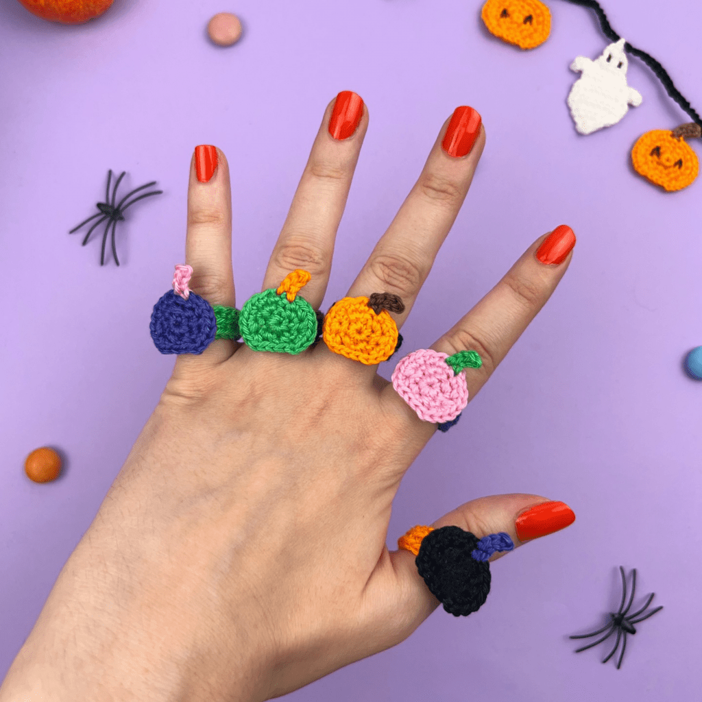 bague citrouille crochet patron tuto halloween