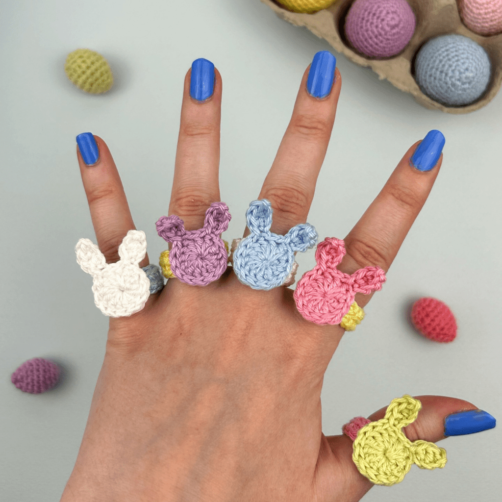 bague lapin patron crochet bijoux facile débutant pâques