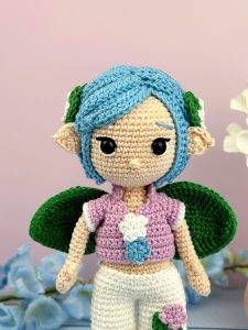 evan spring fairy easy crochet pattern doll amigurumi beginner flower boy